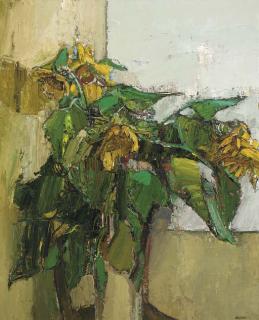Peter Coker, R.A. - Sunflowers