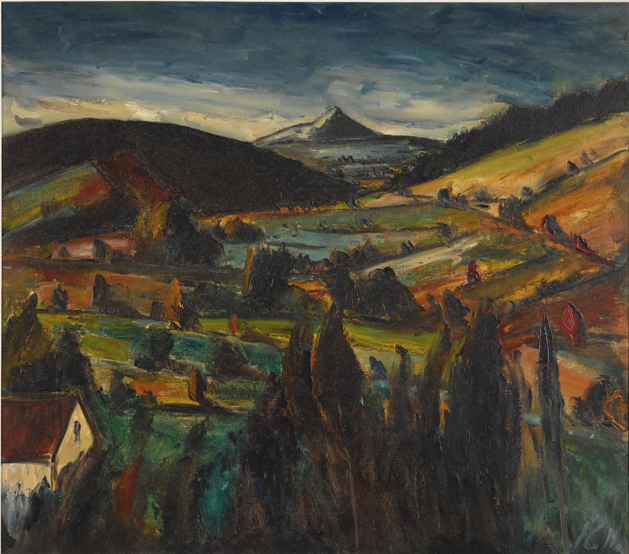 Peter Collis, R.H.A. - Large Landscape, Thought To Be Sugar Loaf