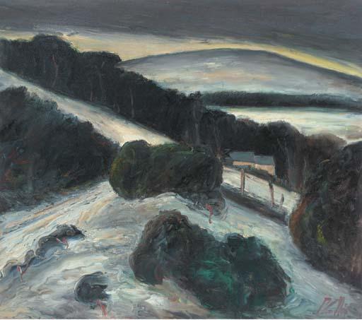 Peter Collis, R.H.A. - Snow at Glencar