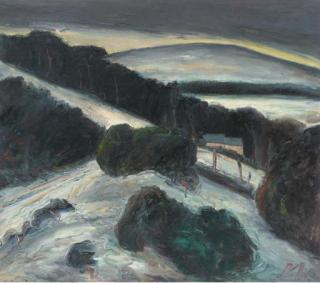 Peter Collis, R.H.A. - Snow at Glencar