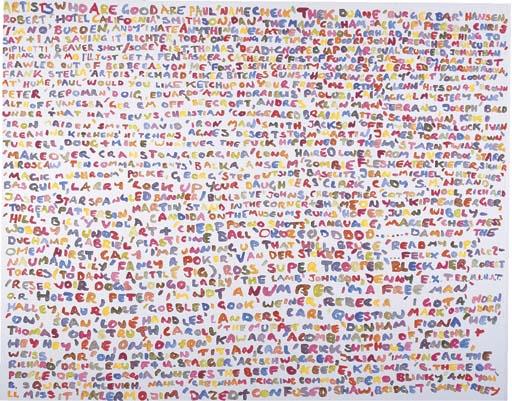 Peter Davies - Text Painting (Paul \'Name Check\' Thek)