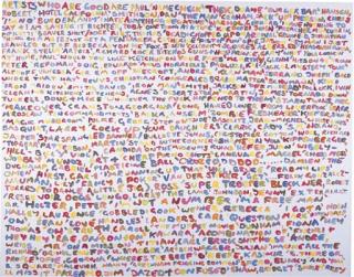 Peter Davies - Text Painting (Paul \'Name Check\' Thek)