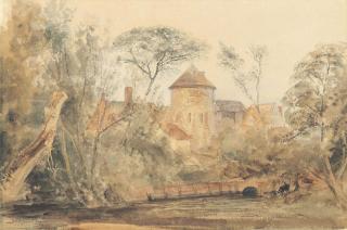 Peter De Wint, O.W.S. - A mill in France