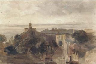 Peter De Wint, O.W.S., - Lincoln Castle From The Cathedral Looking West Towards The Trent Valley, Lincoln