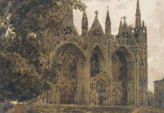 Peter De Wint, O.W.S. - Peterborough Cathedral