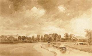 Peter De Wint, O.W.S. - Scene on the Paddington canal