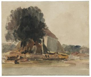 Peter De Wint, O.W.S. - Study for \'A timber yard\'