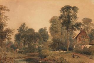 Peter De Wint, OWS - Washing day