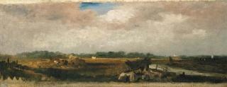 Peter de Wint - Haymaking with a distant view of Lincoln