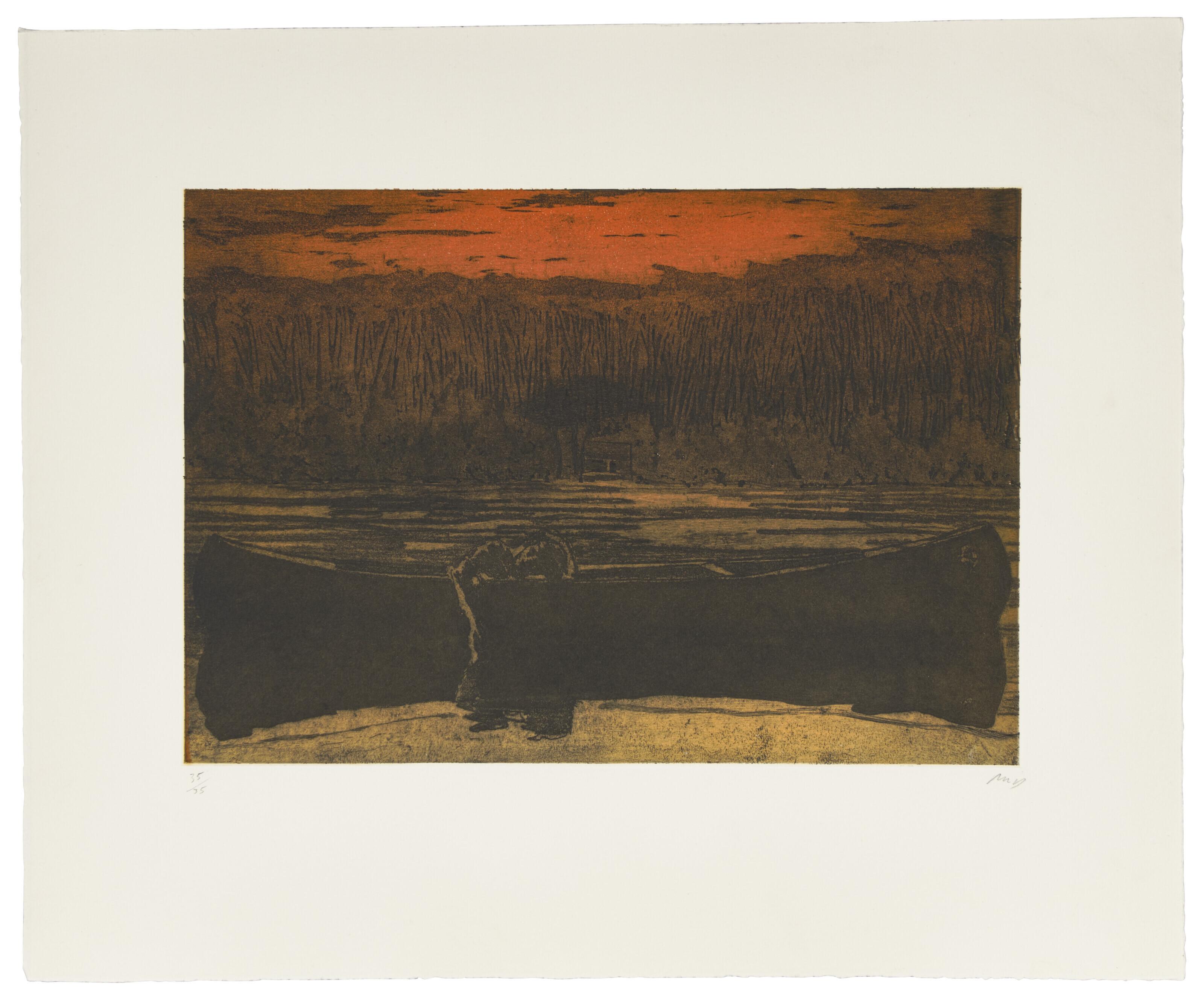 Peter Doig - Canoe Lake, from: Grasshopper