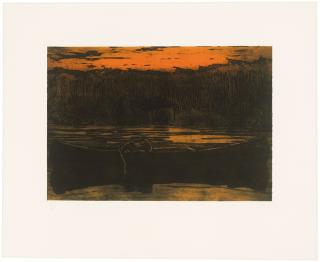 Peter Doig - Canoe Lake, from: Grasshopper
