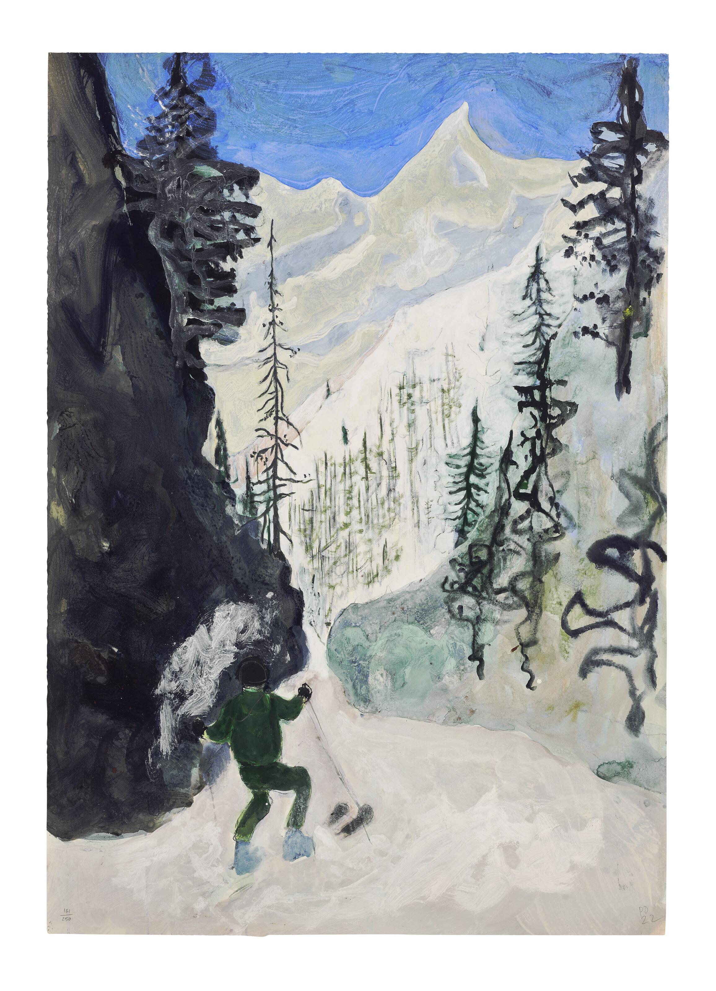 Peter Doig - Couloir 1 (D1-1), from Zermatt
