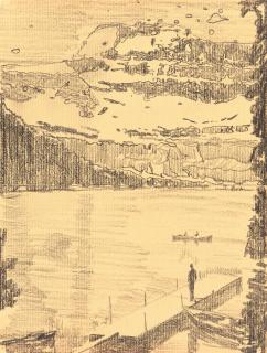 Peter Doig - „Jetty“.