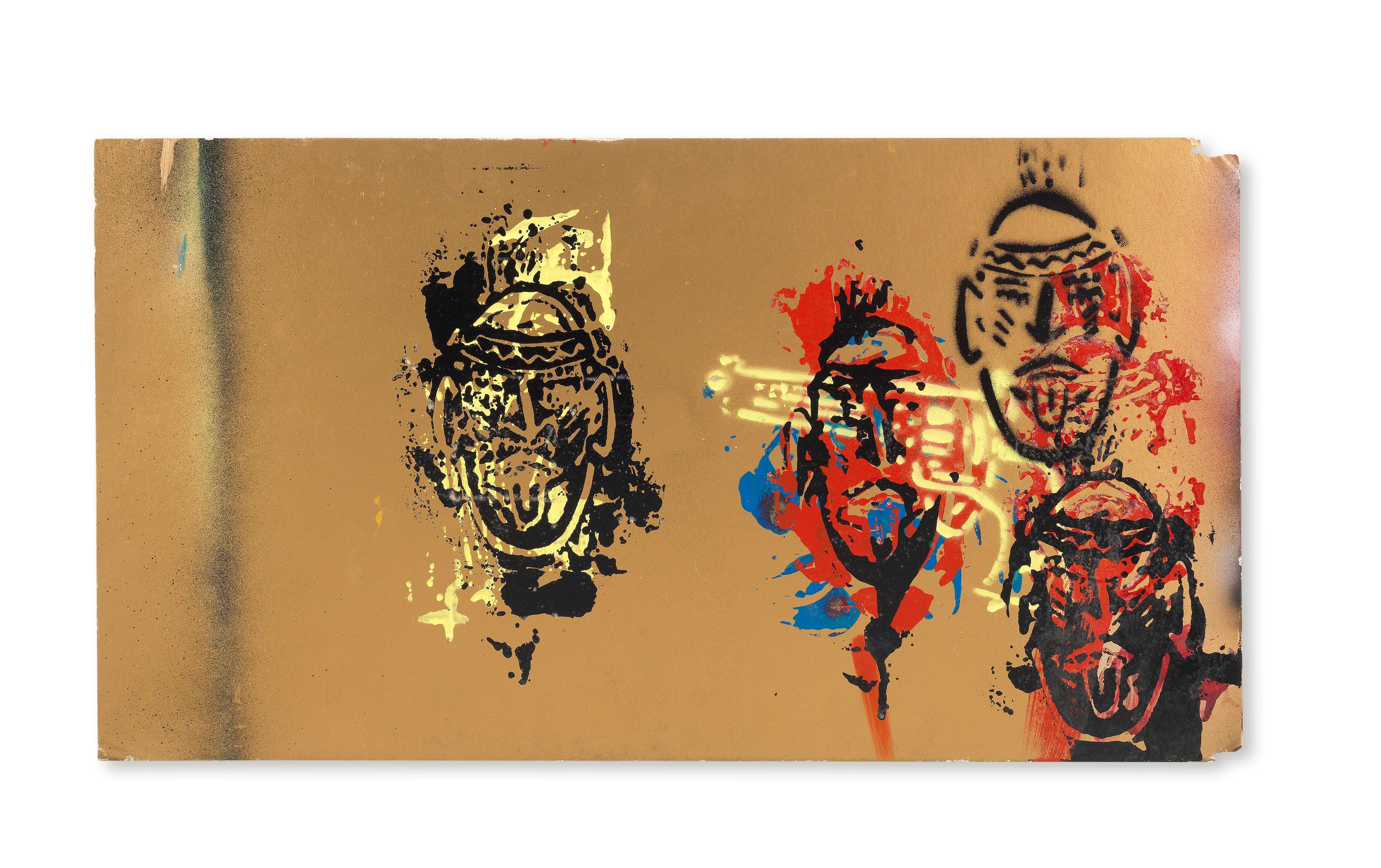 Peter Doig - Red Indians and Cowboy Pistol, 1982