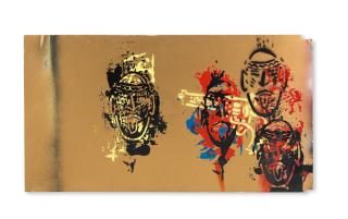 Peter Doig - Red Indians and Cowboy Pistol, 1982