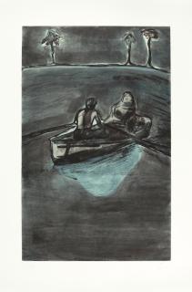 Peter Doig - Two People at Night (Indigo)