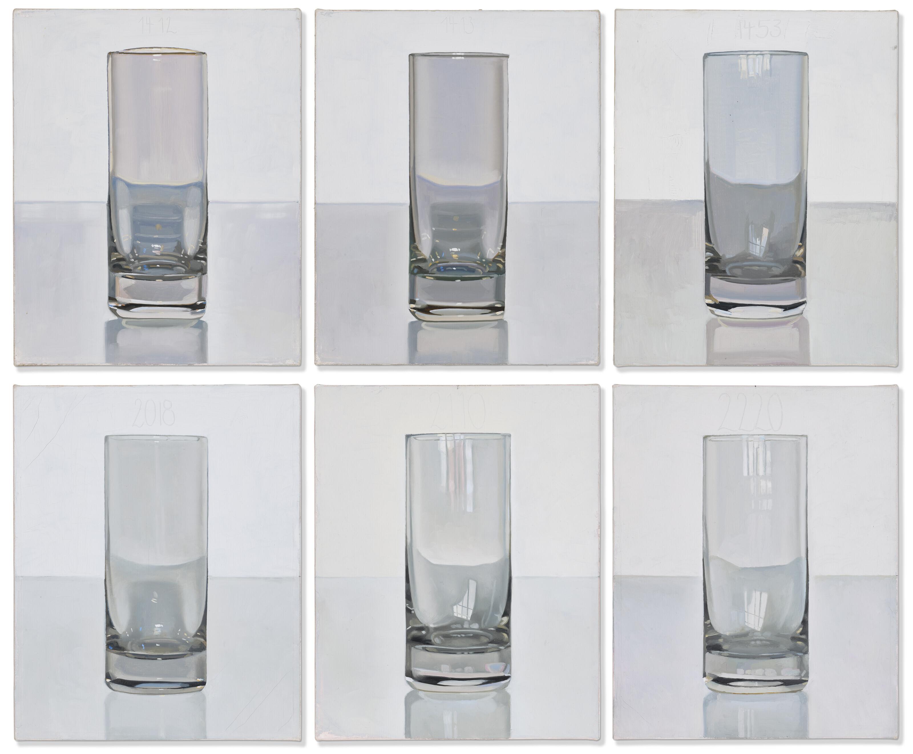 Peter Dreher - Nrs. 1412 and 1413: Tag um Tag guter Tag; Nr. 1453: Tag um Tag ist guter Tag II; Nr. 2018: Tag um Tag ist guter Tag I; Nrs. 2110 and 2220: Tag um Tag guter Tag II