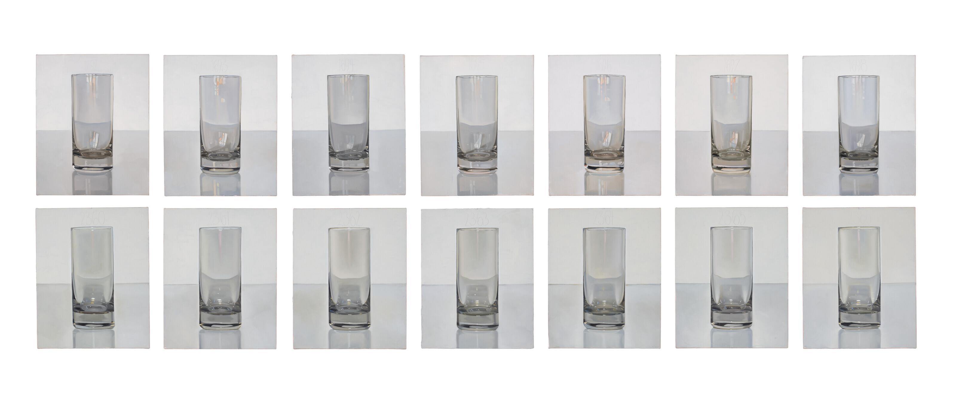 Peter Dreher - Tag um Tag guter Tag (Day by Day Good Day) Nr. 1692 (Day); Nr. 1693 (Day); Nr. 1694 (Day); Nr. 1695 (Day); Nr. 1696 (Day); Nr. 1697 (Day); Nr. 1698 (Day); Nr. 2360 (Night); Nr. 2361 (Night); Nr. 2362 (Night); Nr. 2363 (Night); Nr. 2364 (Night); Nr. 2