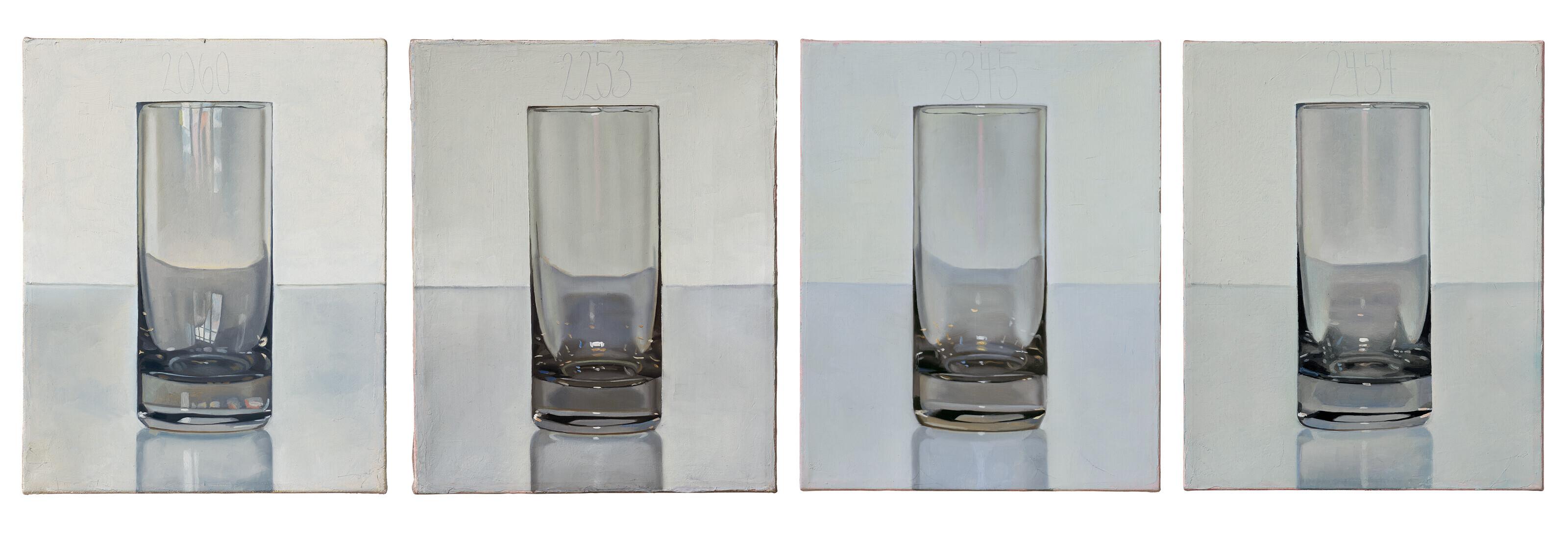 Peter Dreher - Tag um Tag guter Tag (Day by Day Good Day) Nr. 2060; Nr. 2253; Nr. 2345; Nr. 2454 [Four Works]