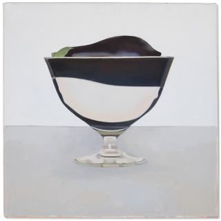 Peter Dreher - Vitrine Mit Aubergine (Königin)