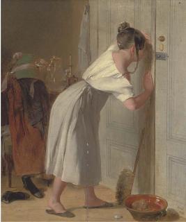 Peter Fendi - Sneaking A Peek