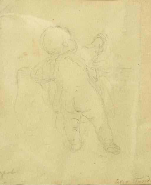 Peter Fendi - Standing Infant, Seen From Behind