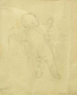 Peter Fendi - Standing Infant, Seen From Behind