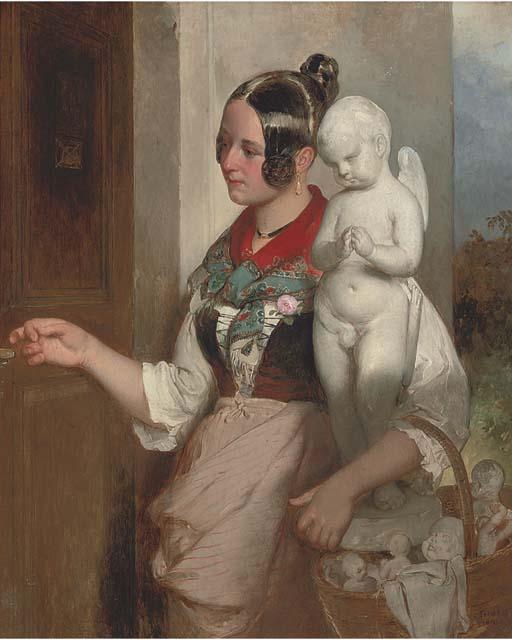 Peter Fendi - The Figurine Seller