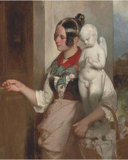 Peter Fendi - The Figurine Seller