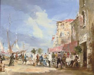 Peter Götz Pallmann - A busy café on the Zattere, Venice