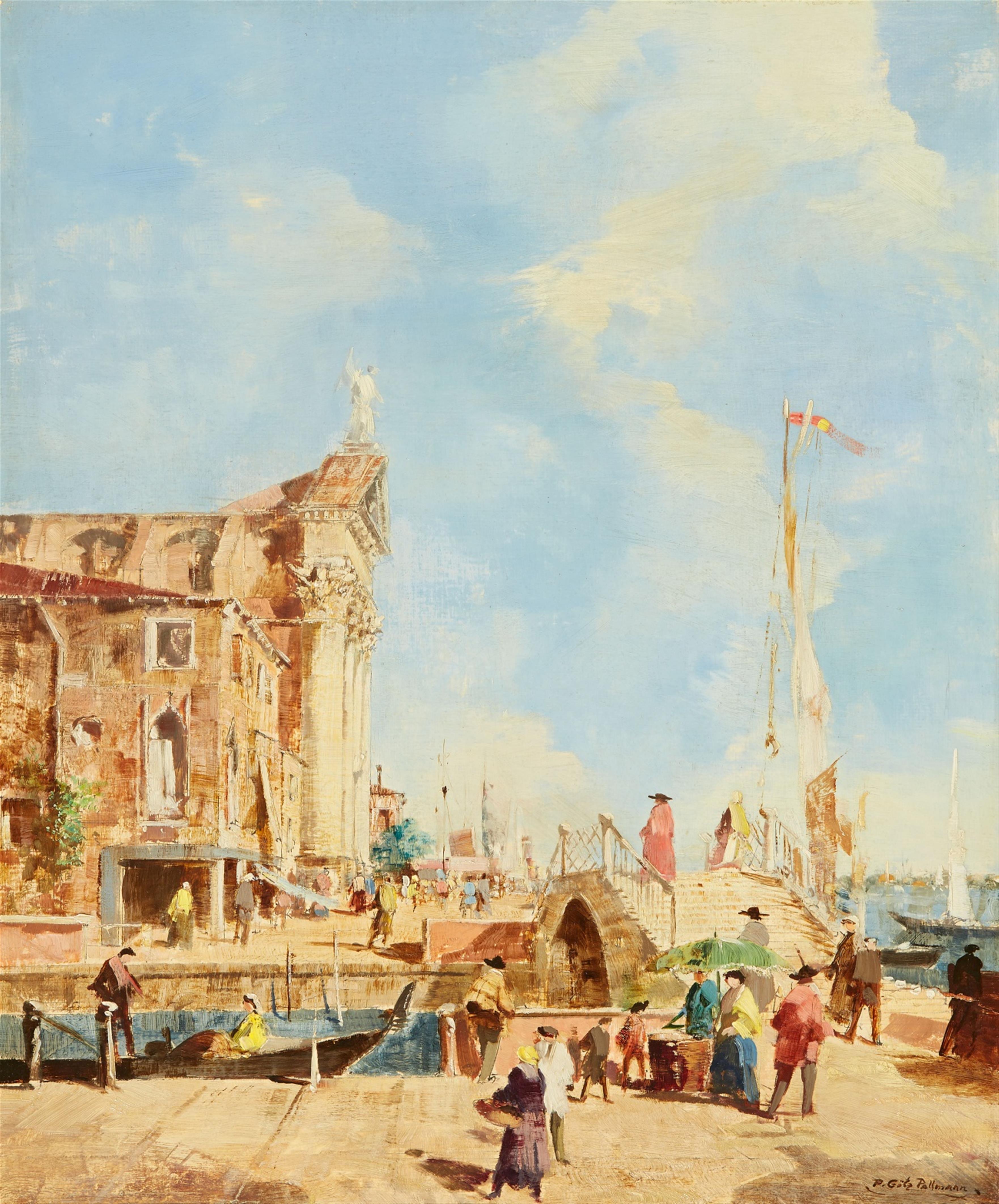 Peter Götz Pallmann - Der Zattere in Venedig mit der Gesuati-Kirche