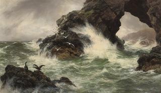 Peter Graham, R.A. - Sea Worn Rocks