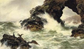 Peter Graham, R.A. - Sea worn rocks