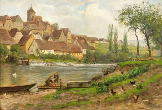 Peter Greeff - Ansicht von Besigheim an der Enz