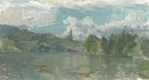 Peter Greenham, R.A. - Lake Annecy