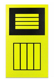 Peter Halley - Black Prison Above Yellow Prison