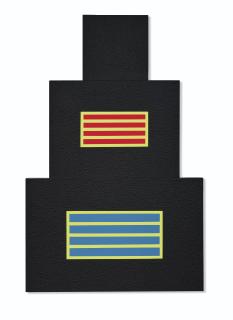 Peter Halley - Cell, Two Prisons, Stacked