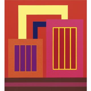 Peter Halley - Orange Prison, Pink Prison