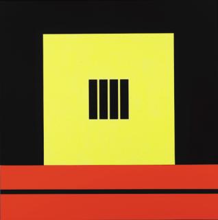 Peter Halley - Prison with Conduit