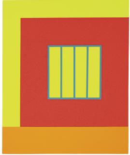 Peter Halley - Red Prison