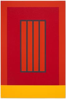 Peter Halley - Red Prison