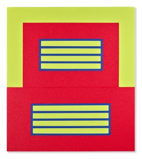 Peter Halley - Two Horizontal Prisons