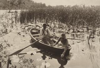Peter Henry Emerson - Gathering Water Lilies, 1886
