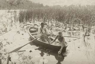Peter Henry Emerson - \'Gathering Water-Lilies\'