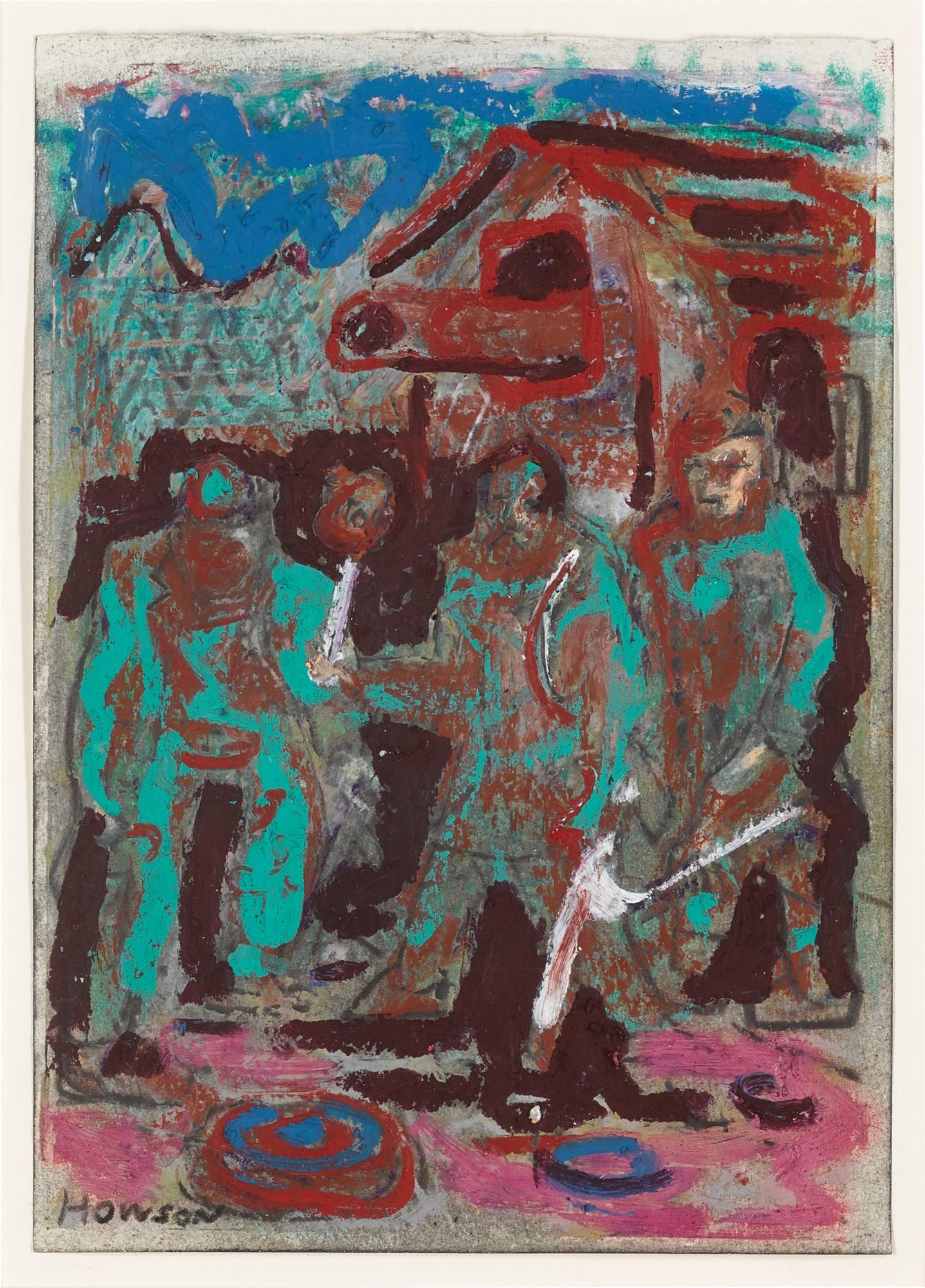 Peter Howson, O.B.E. - Checkpoint with Cannon, 1994