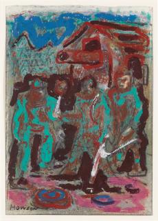 Peter Howson, O.B.E. - Checkpoint with Cannon, 1994