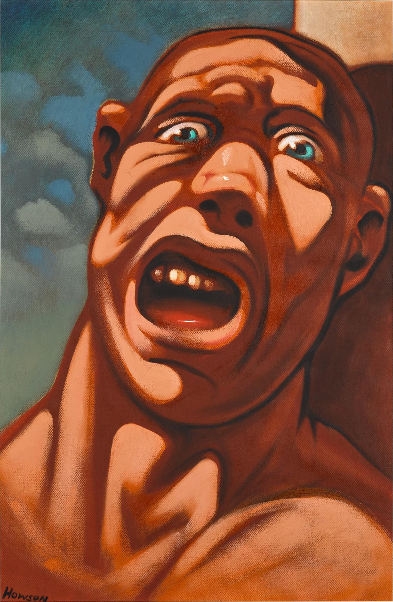Peter Howson, O.B.E. - Head of a Man