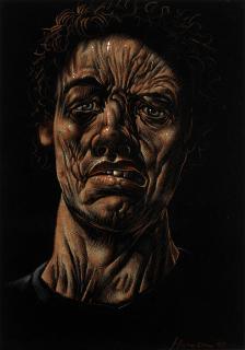 Peter Howson O.B.E - Head Study