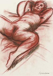 Peter Howson - A female nude