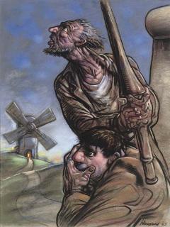 Peter Howson - Don Quixote, Sancho Panza